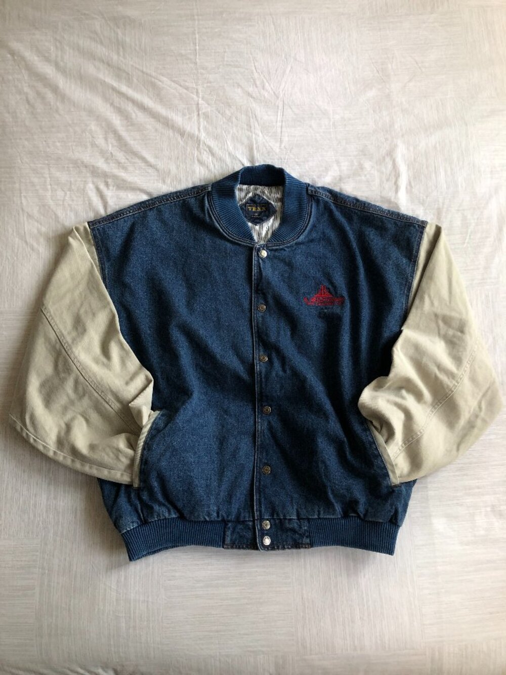 Texx Canada Denim Varsity Jacket
